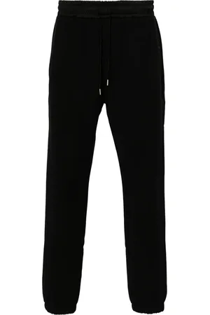 Saint Laurent Spodnie, Mężczyzna, Czarny, S, Bawełna, Czarne bawełniane spodnie dresowe
