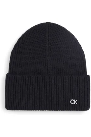 Calvin Klein Akcesoria, Kobieta, Czarny, ONE SIZE, Kaszmir, Miękki Kaszmirowo-Włoski Beret