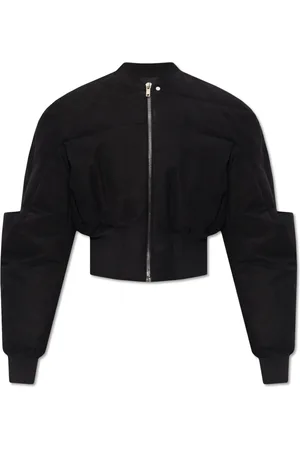 Rick Owens Kurtki, Kobieta, Czarny, S, Kurtka Bomberka Girdered