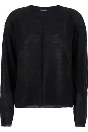 Rick Owens Swetry, Kobieta, Czarny, L, Sweter Crewneck