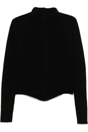 Rick Owens Swetry, Kobieta, Czarny, M, Wełna, Headon Dbl Sweater