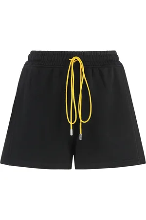 Rhude Szorty, Kobieta, Czarny, M, Bawełna, Bawełniane szorty z dwiema kieszeniami z tyłu