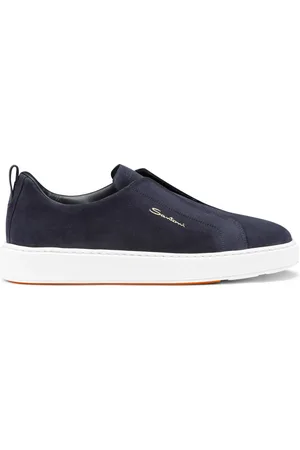 santoni Buty, Mężczyzna, Niebieski, 41 EU, Skóra, Wsuwane sneakersy Victory