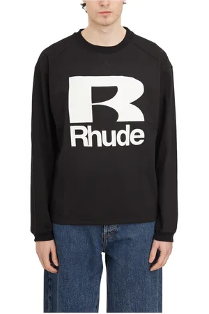 Rhude Bluzy, Mężczyzna, Czarny, L, Stylowa koszulka Petrol