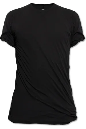 Rick Owens Koszulki, Mężczyzna, Czarny, L, Bawełna, Koszulka Double SS