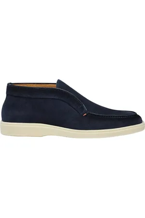 santoni Buty, Mężczyzna, Niebieski, 40 1/2 EU, Skóra, Stylowe mokasyny
