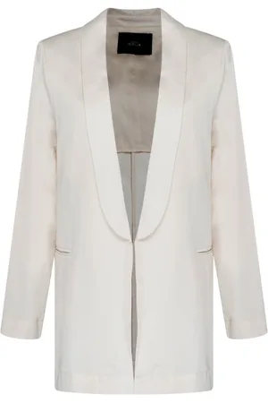 Twin-Set Kurtki, Kobieta, Szary, S, Chantilly Blazer z dopasowaniem slim