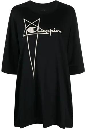 Rick Owens Koszulki, Kobieta, Czarny, S, Bawełna, Champion Tommy Tee