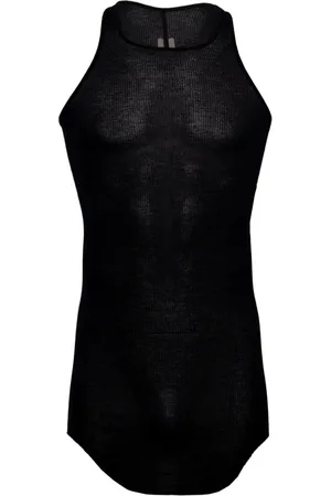 Rick Owens Koszulki, Mężczyzna, Czarny, L, Top na ramiączkach typu bokserka
