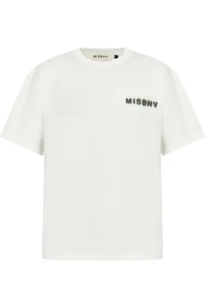 MISBHV Koszulki, Mężczyzna, Biały, M, Białe T-shirty i Pola