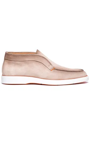santoni Buty, Mężczyzna, Beżowy, 40 EU, Zamsz, Zamszowe trzewiki Desert Botki