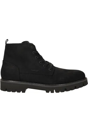 Rieker Buty, Mężczyzna, Czarny, 42 EU, Skóra, Sznurowane botki