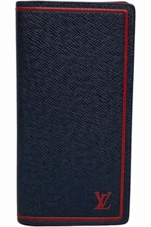 LOUIS VUITTON Pre-owned, unisex, Niebieski, ONE SIZE, Skóra, Pre-owned skórzane portfele