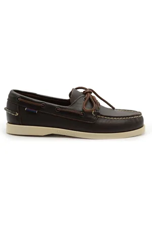 SEBAGO Buty, Mężczyzna, brązowy, 40 1/2 EU, Ciemnobrązowe skórzane mokasyny