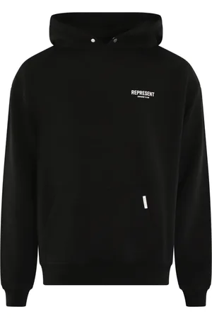 Represent Bluzy, Mężczyzna, Czarny, XL, Bawełna, Bluza z kapturem Owners Club