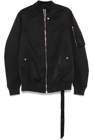 Rick Owens Kurtki, Mężczyzna, Czarny, XL, Klasyczna kurtka bomberka Flight