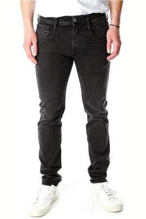 Replay Jeansy, Mężczyzna, Szary, W32 L34, Bawełna, Jeansyy Slim Fit