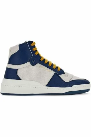 Saint Laurent Buty, Mężczyzna, Niebieski, 41 EU, Skóra, Sneakersy Mid Top