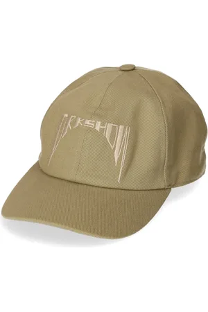 Rick Owens Akcesoria, Mężczyzna, Zielony, L, Dżinsowa czapka z haftowanym logo