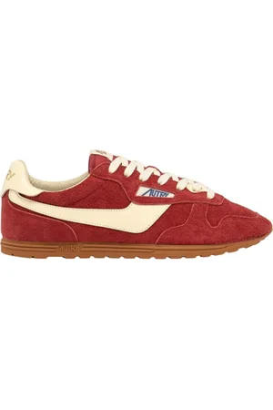 Autry Buty, Mężczyzna, Czerwony, 41 EU, Czerwone płaskie buty