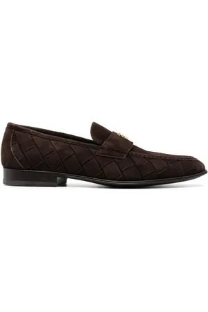 Roberto Cavalli Buty, Mężczyzna, brązowy, 44 EU, Zamsz, Brązowe zamszowe mokasyny casualowe