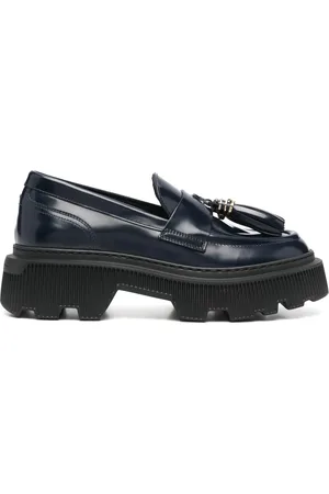 santoni Buty, Kobieta, Niebieski, 41 EU, Skóra, Skórzane mokasyny, codzienne baleriny