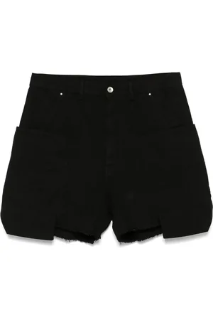 Rick Owens Szorty, Mężczyzna, Czarny, W33, Bawełna, Szorty Cargo