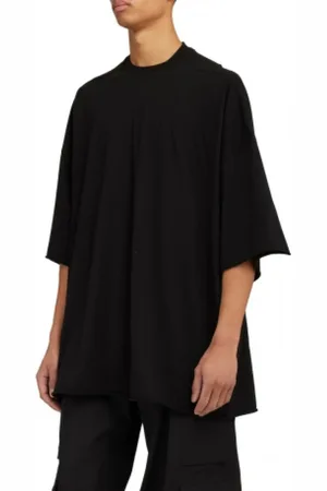 Rick Owens Koszulki, Mężczyzna, Czarny, S, Bawełna, Tommy T T-Shirt