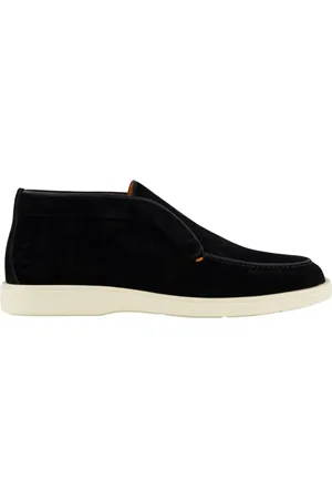 santoni Buty, Mężczyzna, Czarny, 41 1/2 EU, Skóra, Botki Detroit