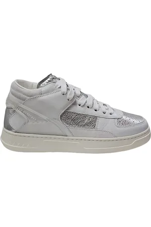 RUN OF Buty, Kobieta, Wielobarwność, 37 1/2 EU, Stylowe Białe Sneakersy