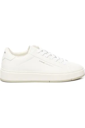 Crime london Buty, Mężczyzna, Biały, 45 EU, Białe Skórzane Sneakersy z Podeszwą z Gumy