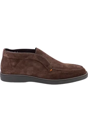 santoni Buty, Mężczyzna, brązowy, 40 EU, Zamsz, Wsuwane płaskie buty