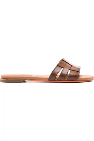 santoni Buty, Kobieta, brązowy, 40 EU, Zamsz, Klapki z zamszowej skóry