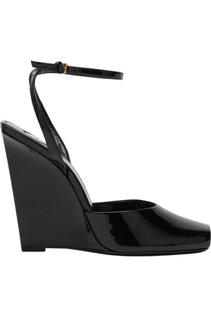 Saint Laurent Buty, Kobieta, Czarny, 36 EU, Sandalo Basso Orhand Wedges