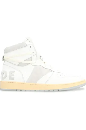 Rhude Buty, Mężczyzna, Biały, 41 EU, Skóra, Vintage Skórzane Sneakersy High-Top