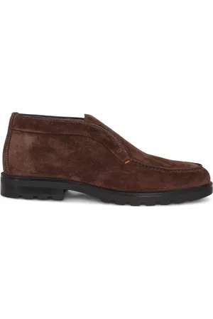 santoni Buty, Mężczyzna, brązowy, 41 1/2 EU, Zamsz, Klasyczne zamszowe buty Chukka