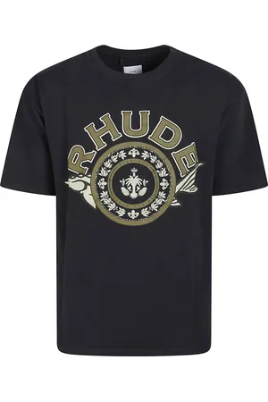Rhude Koszulki, Mężczyzna, Czarny, M, Bawełna, Luksusowy T-shirt z nadrukiem kawioru