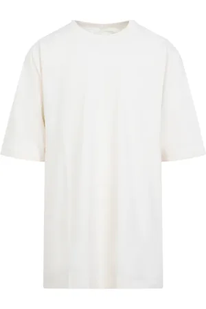 Rick Owens Koszulki, Mężczyzna, Beżowy, S, Bawełna, Elegancka Koszulka w Odcieniach Nude i Neutralnych
