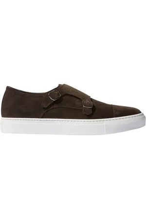 Scarosso Buty, Mężczyzna, brązowy, 40 1/2 EU, Skóra, Fabio Monk Strap Sneakers
