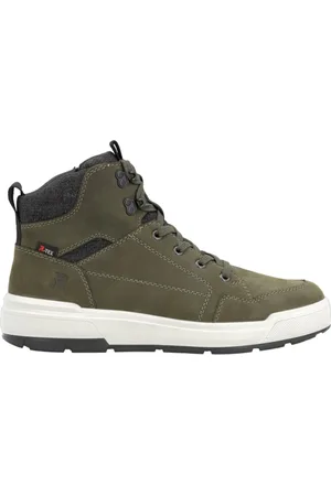 Rieker Buty, Mężczyzna, Zielony, 46 EU, Zamsz, Botki sznurowane Casual