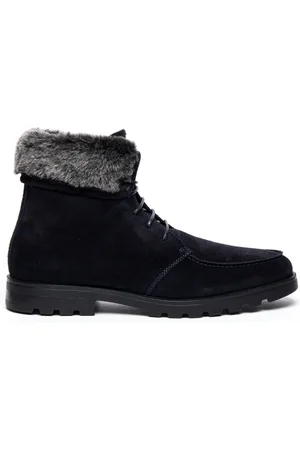 santoni Buty, Mężczyzna, Niebieski, 41 1/2 EU, Skóra, Botki Neo
