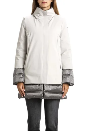 RRD Płaszcze, Kobieta, Beżowy, M, Zimowy płaszcz damski Winter Light Coat Lady