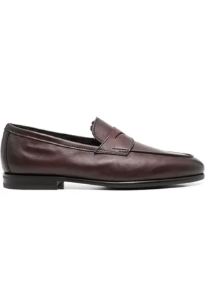 santoni Buty, Mężczyzna, brązowy, 44 EU, Zamsz, Brązowe mokasyny z zamszem i ozdobnym paskiem