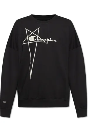 Rick Owens Bluzy, Mężczyzna, Czarny, S, Bluza Crewneck