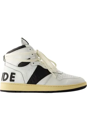 Rhude Buty, Mężczyzna, Biały, 42 EU, Skóra, Rhecess Hi Sneakers