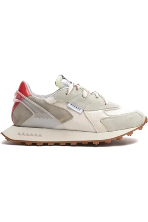RUN OF Buty, Kobieta, Wielobarwność, 36 EU, Zamsz, Sneakersy z zamszu i siateczki