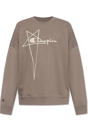Rick Owens Bluzy, Mężczyzna, Szary, M, Bluza Crewneck