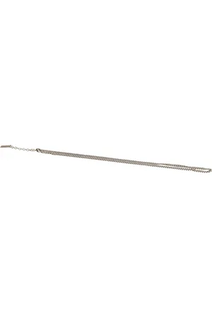 Saint Laurent Akcesoria, Mężczyzna, Szary, M, Collier Chaine Gourm Necklace
