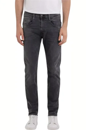 Replay Jeansy, Mężczyzna, Szary, W31, Bawełna, Dżinsy Slim Fit Anbass