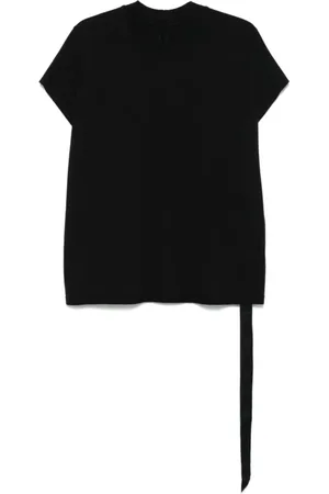 Rick Owens Koszulki, Mężczyzna, Czarny, M, Bawełna, Czarny T-shirt z bawełny jersey